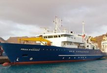 Praia d’Aguada volta a ligar a ilha do Maio navio Praia d'Aguarda