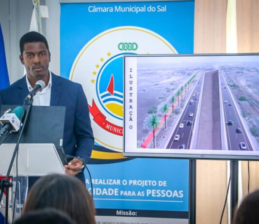 Reabilitação da principal estrada da Ilha do Sal